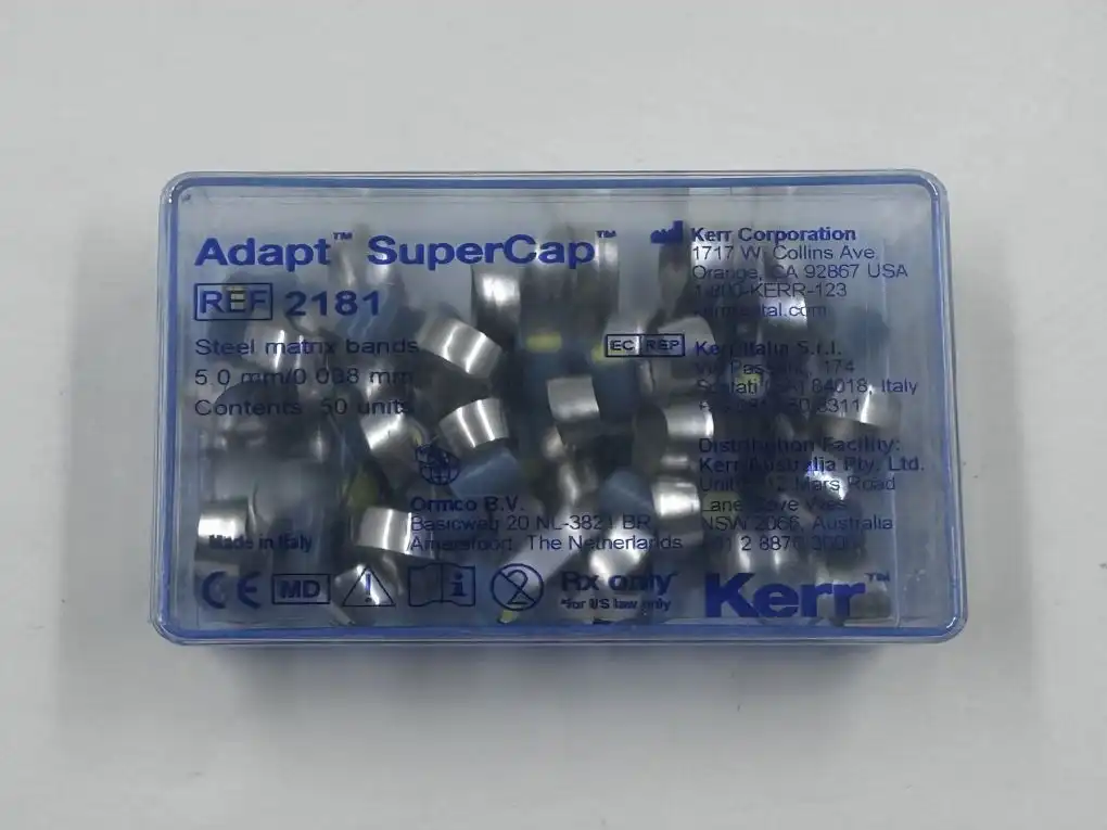 KERR ADAPT SUPERCAP (MAVİ) 5 MM / 0.038 MM (50 ADET) OTOMATRİS #2181